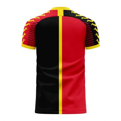Angola 2025-2026 Home Concept Football Kit (Viper) - Kids (Long Sleeve)