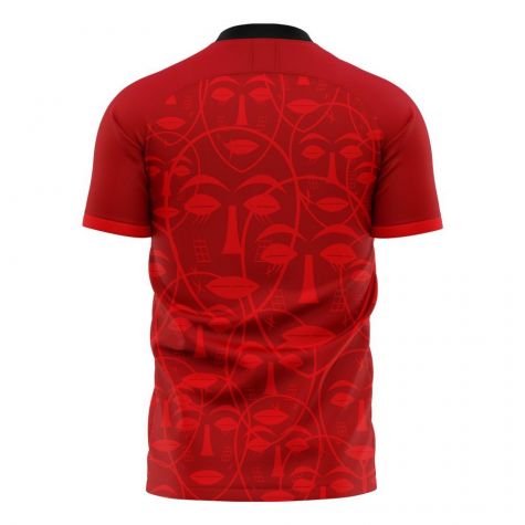 Angola 2025-2026 Home Concept Football Kit (Libero) - Kids (Long Sleeve)