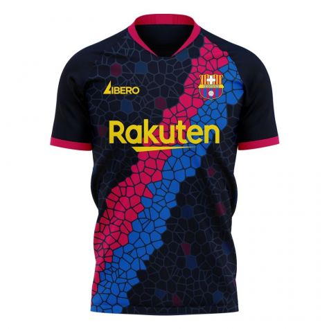 Barcelona 2020-2021 Away Concept Football Kit (Libero) (A INIESTA 8)