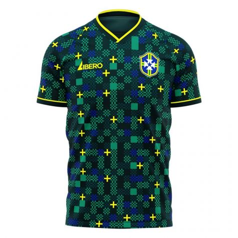 Brazil 2023-2024 Third Concept Football Kit (Libero) (RONALDO 9)