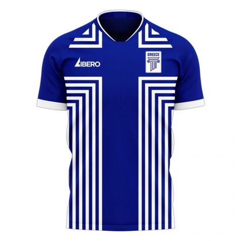 Greece 2023-2024 Away Concept Football Kit (Libero) (KOURBELIS 21)