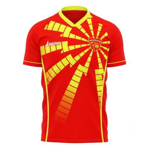 North Macedonia 2023-2024 Home Concept Shirt (Libero) (RISTEVSKI 4)