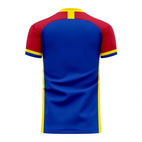 Moldova 2025-2026 Home Concept Football Kit (Libero) - Kids (Long Sleeve)