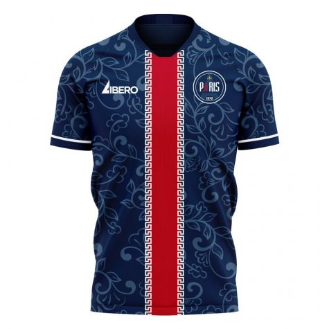 Paris 2023-2024 Home Concept Football Kit (Libero) (Your Name)