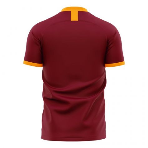 Roma 2020-2021 Home Concept Football Kit (Libero) - No Sponsor - Adult Long Sleeve