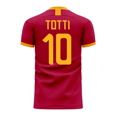 Roma Francesco Totti Tribute Home Shirt - Adult Long Sleeve