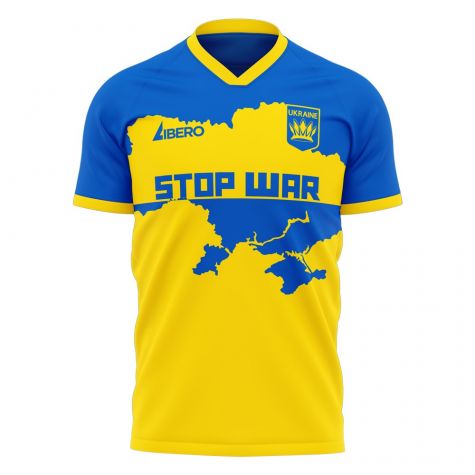 Ukraine Stop War Concept Football Kit (Libero) - Yellow (VORONIN 10)