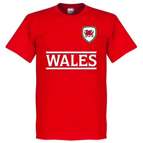 Wales Team T-Shirt - Red (Your Name)