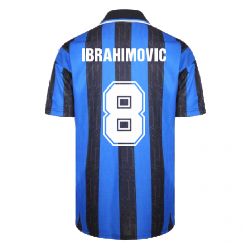 1998 Inter Milan Score Draw Home Shirt (IBRAHIMOVIC 8)