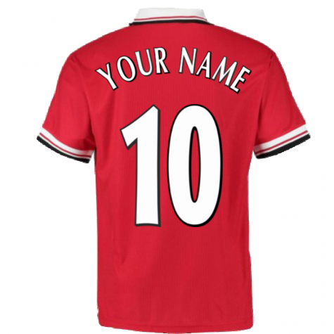 1999 Manchester United Home Football Shirt (Your Name)