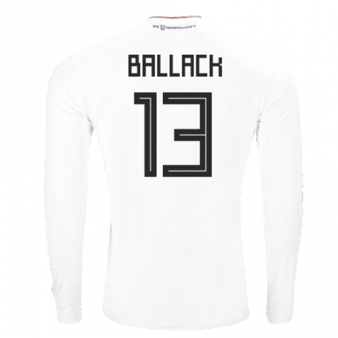 2017-2018 Germany Long Sleeve Home Shirt (Ballack 13)