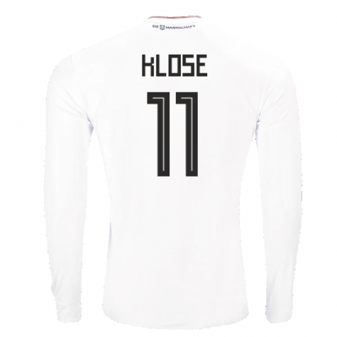 2017-2018 Germany Long Sleeve Home Shirt (Klose 11)