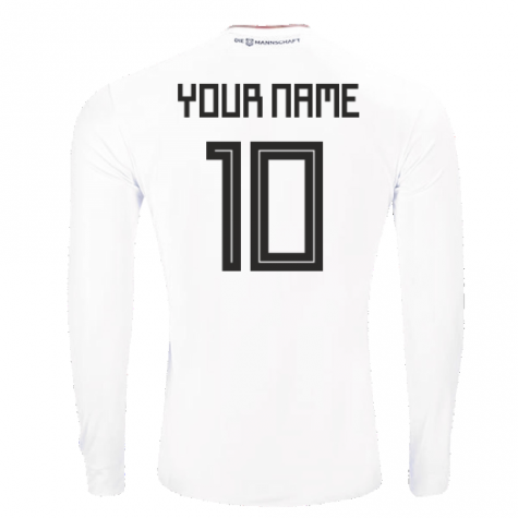 2017-2018 Germany Long Sleeve Home Shirt (Your Name)