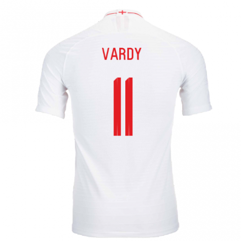 2018-2019 England Authentic Home Shirt (Vardy 11)