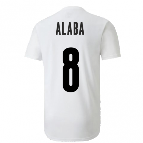 2020-2021 Austria Stadium Jersey (White) (ALABA 8)