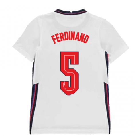2020-2021 England Home Nike Football Shirt (Kids) (FERDINAND 5)
