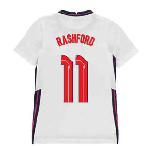 2020-2021 England Home Nike Football Shirt (Kids) (Rashford 11)