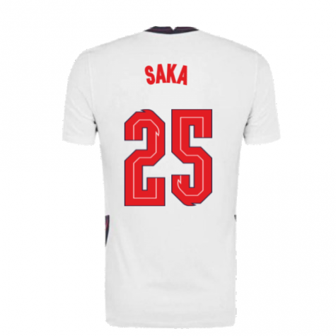 2020-2021 England Home Nike Football Shirt (Saka 25)