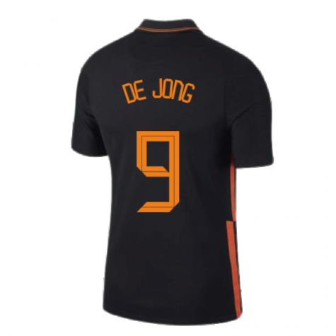 2020-2021 Holland Away Nike Football Shirt (DE JONG 9)