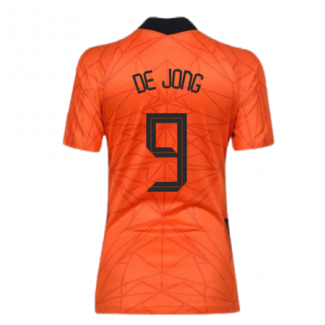 2020-2021 Holland Home Nike Womens Shirt (DE JONG 9)