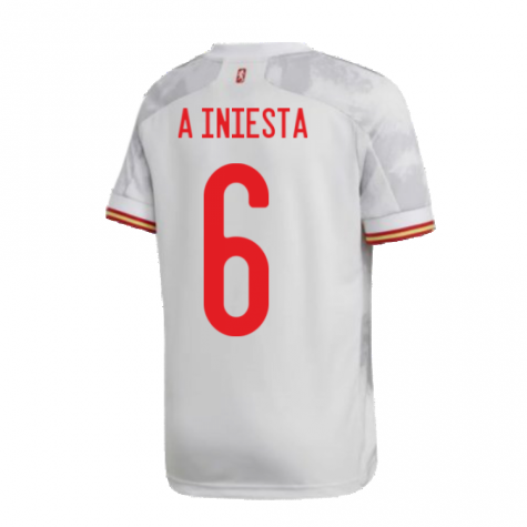 2020-2021 Spain Away Shirt (A INIESTA 6)