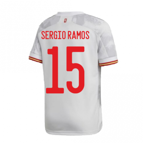 2020-2021 Spain Away Shirt (SERGIO RAMOS 15)