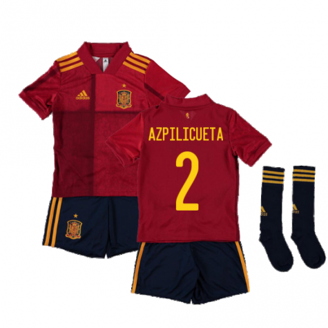 2020-2021 Spain Home Adidas Mini Kit (AZPILICUETA 2)