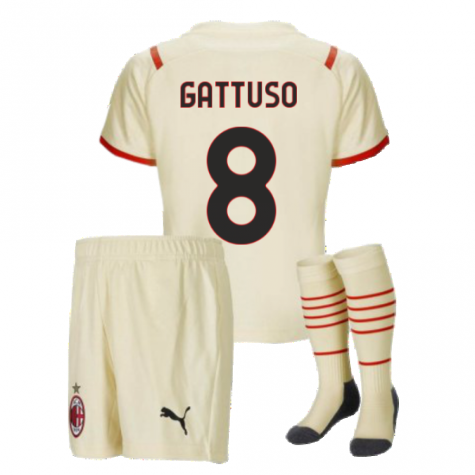 2021-2022 AC Milan Away Mini Kit (GATTUSO 8)