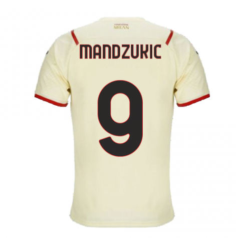 2021-2022 AC Milan Away Shirt (MANDZUKIC 9)