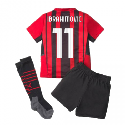 2021-2022 AC Milan Home Mini Kit (IBRAHIMOVIC 11)