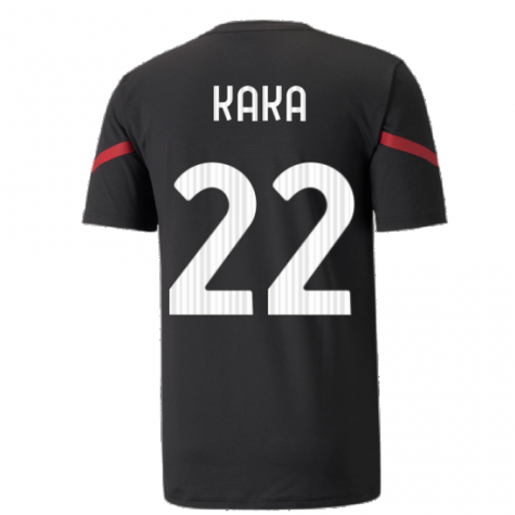 2021-2022 AC Milan Pre-Match Jersey (Black) (KAKA 22)