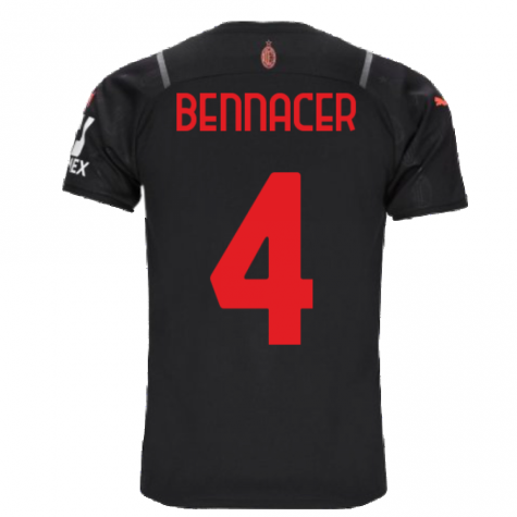 2021-2022 AC Milan Third Shirt (BENNACER 4)