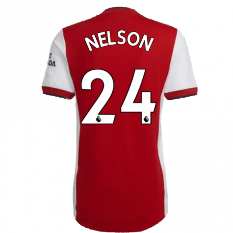 2021-2022 Arsenal Authentic Home Shirt (NELSON 24)