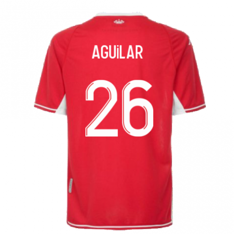 2021-2022 AS Monaco Home Shirt (AGUILAR 26)