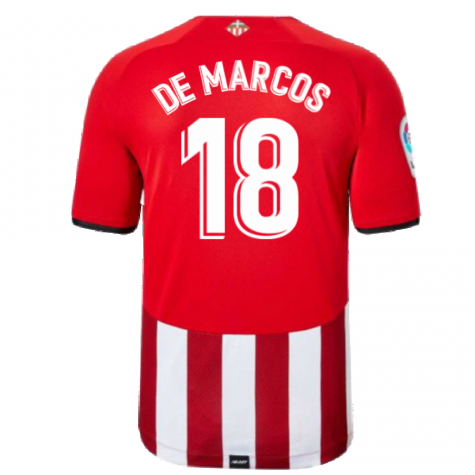2021-2022 Athletic Bilbao Home Shirt (DE MARCOS 18)