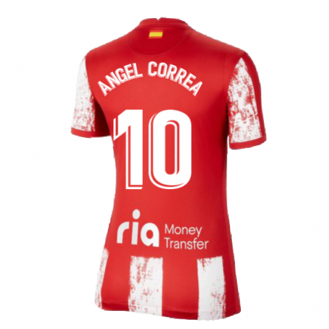 2021-2022 Atletico Madrid Womens Home Shirt (CORREA 10)