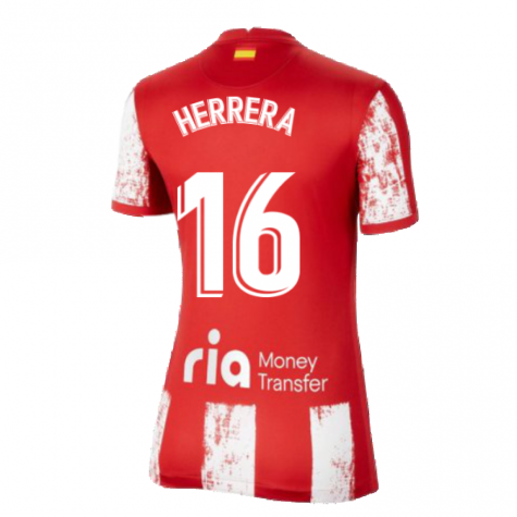 2021-2022 Atletico Madrid Womens Home Shirt (H HERRERA 16)