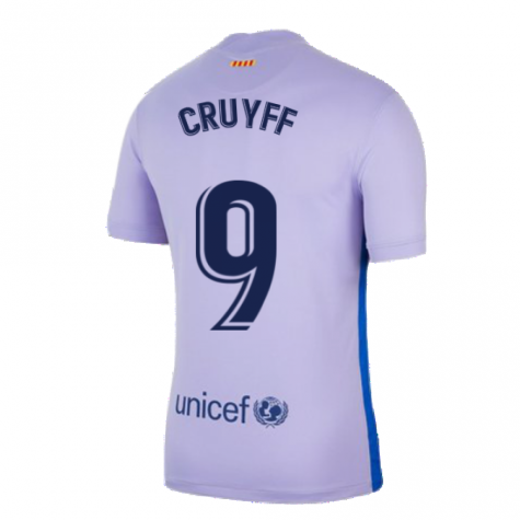 2021-2022 Barcelona Away Shirt (Kids) (CRUYFF 9)