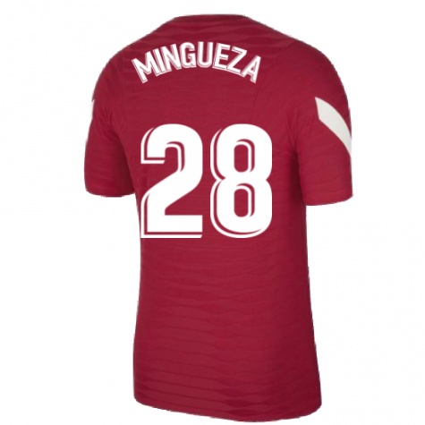 2021-2022 Barcelona Elite Training Shirt (Red) (MINGUEZA 28)