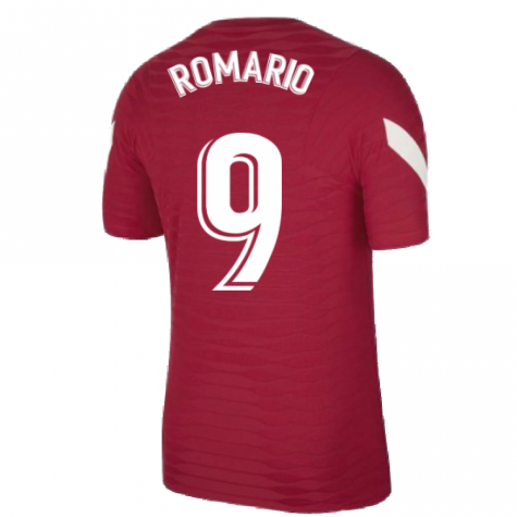 2021-2022 Barcelona Elite Training Shirt (Red) (ROMARIO 9)