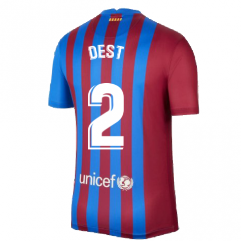 2021-2022 Barcelona Home Shirt (DEST 2)