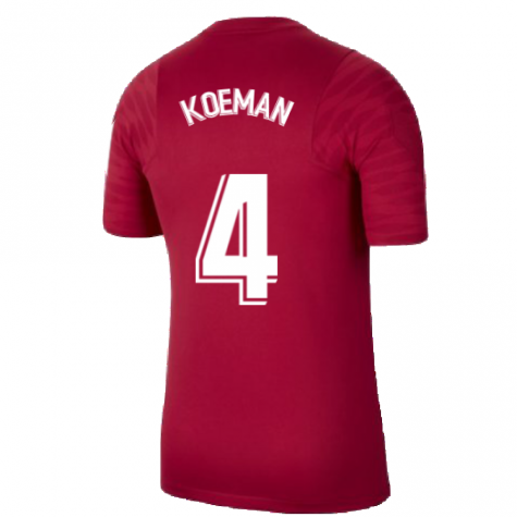 2021-2022 Barcelona Training Shirt (Noble Red) (KOEMAN 4)
