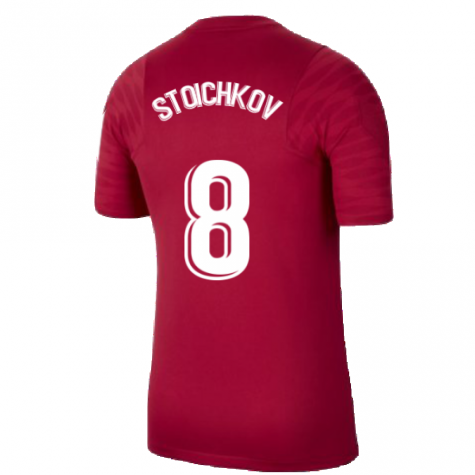 2021-2022 Barcelona Training Shirt (Noble Red) (STOICHKOV 8)