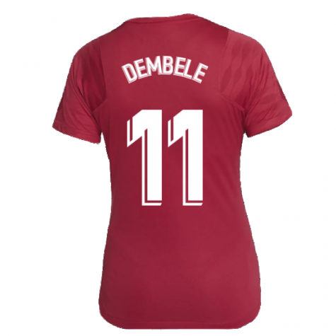 2021-2022 Barcelona Training Shirt (Noble Red) - Womens (O DEMBELE 7)