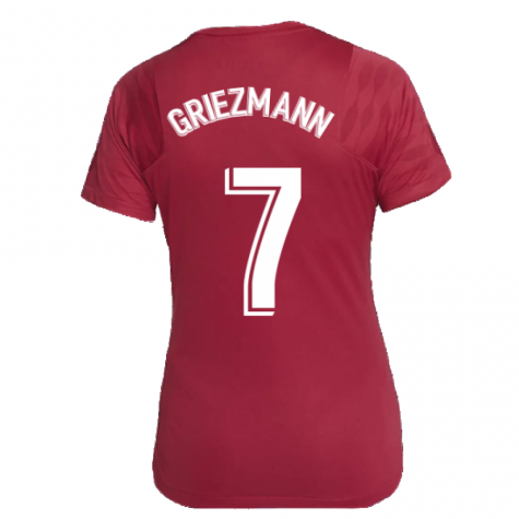 2021-2022 Barcelona Training Shirt (Noble Red) - Womens (GRIEZMANN 7)