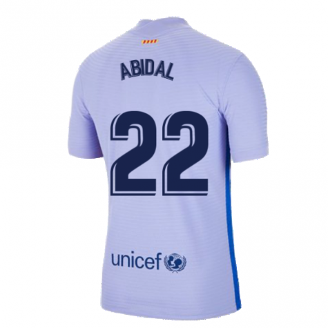 2021-2022 Barcelona Vapor Away Shirt (ABIDAL 22)