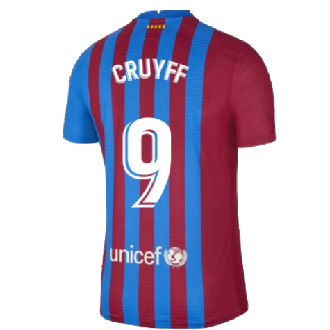 2021-2022 Barcelona Vapor Match Home Shirt (CRUYFF 9)