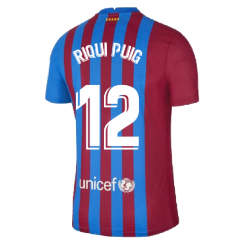 2021-2022 Barcelona Vapor Match Home Shirt (RIQUI PUIG 6)