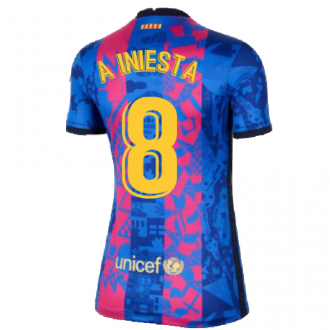 2021-2022 Barcelona Womens 3rd Shirt (A INIESTA 8)