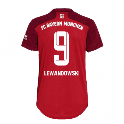 2021-2022 Bayern Munich Home Shirt (Ladies) (LEWANDOWSKI 9)
